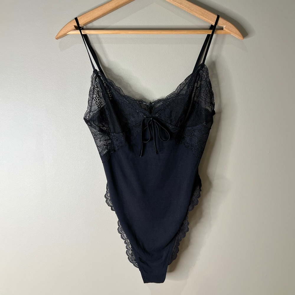 Victoria's Secret Black Lace Teddy